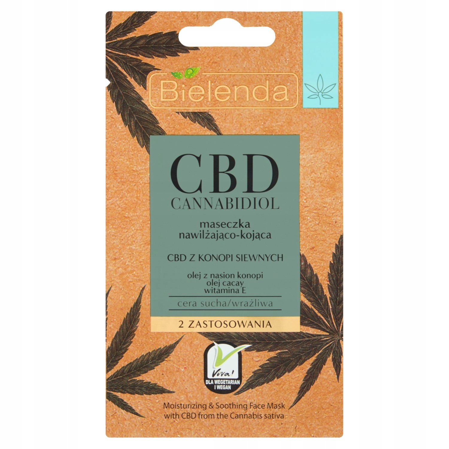 

Bielenda Cbd Cannabidiol Maseczka nawilżająco-koją