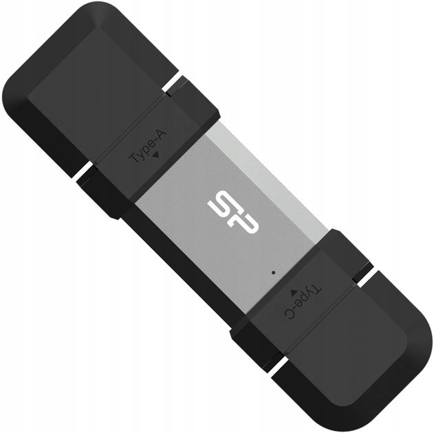 Pendrive Silicon Power Mobile C51 128GB Usb-a Usb 3.2 Type-C 120MB/s Srebrn