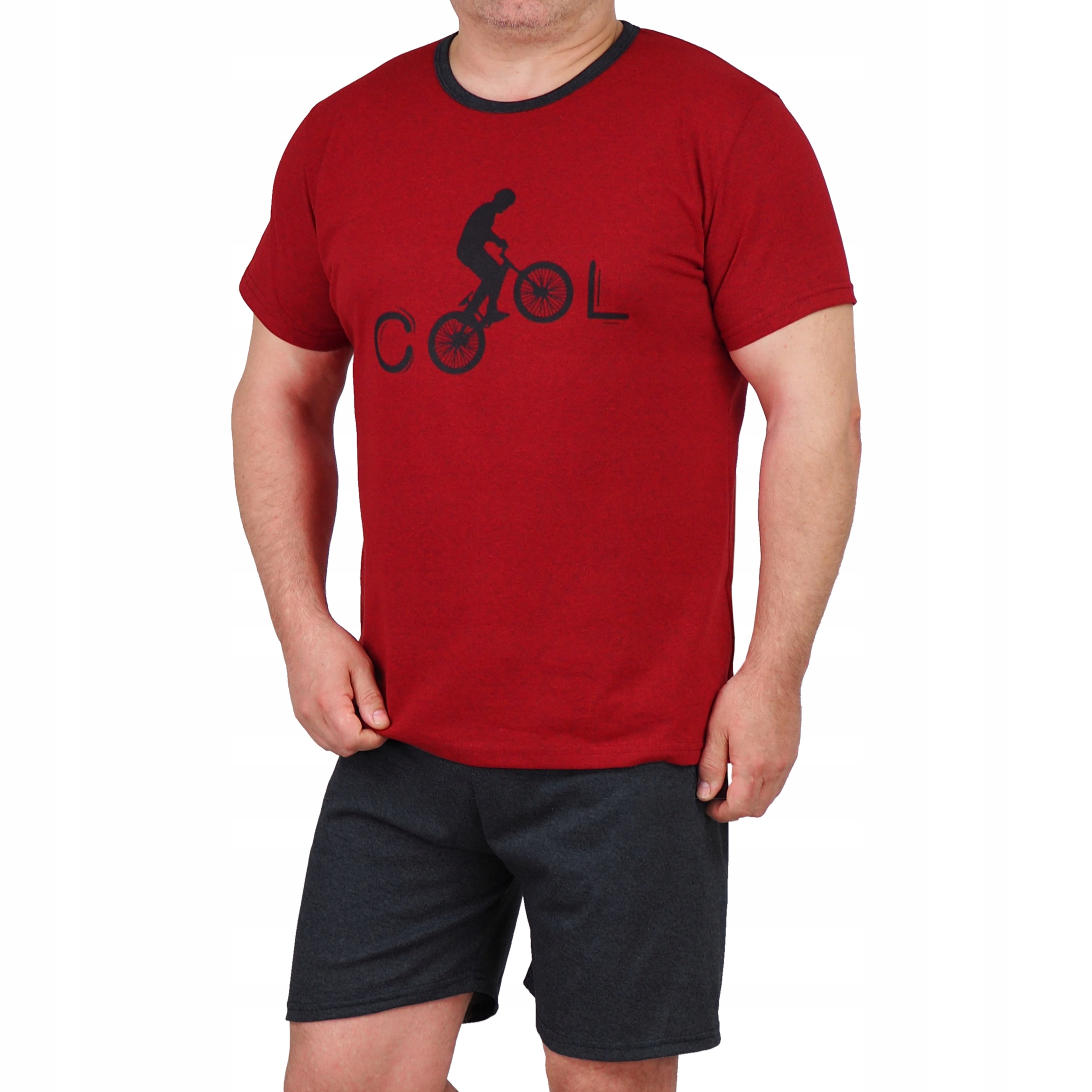 

Piżama Męska T-shirt + krótkie spodenki szorty XL
