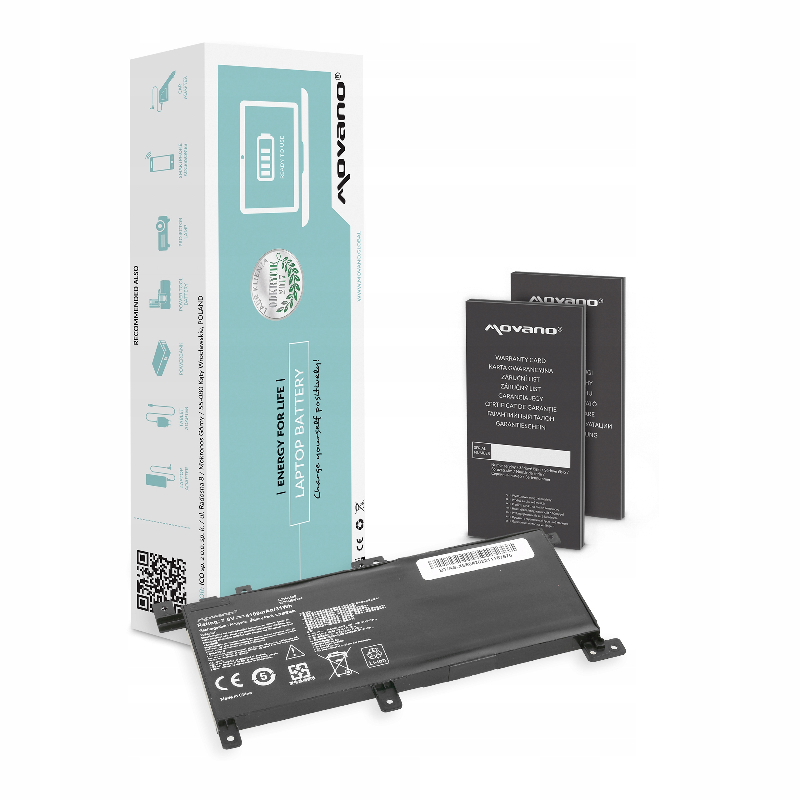 Bateria C21N1509 do Asus Asus X556 X556UA X556UB X556UF X556UJ X556UR