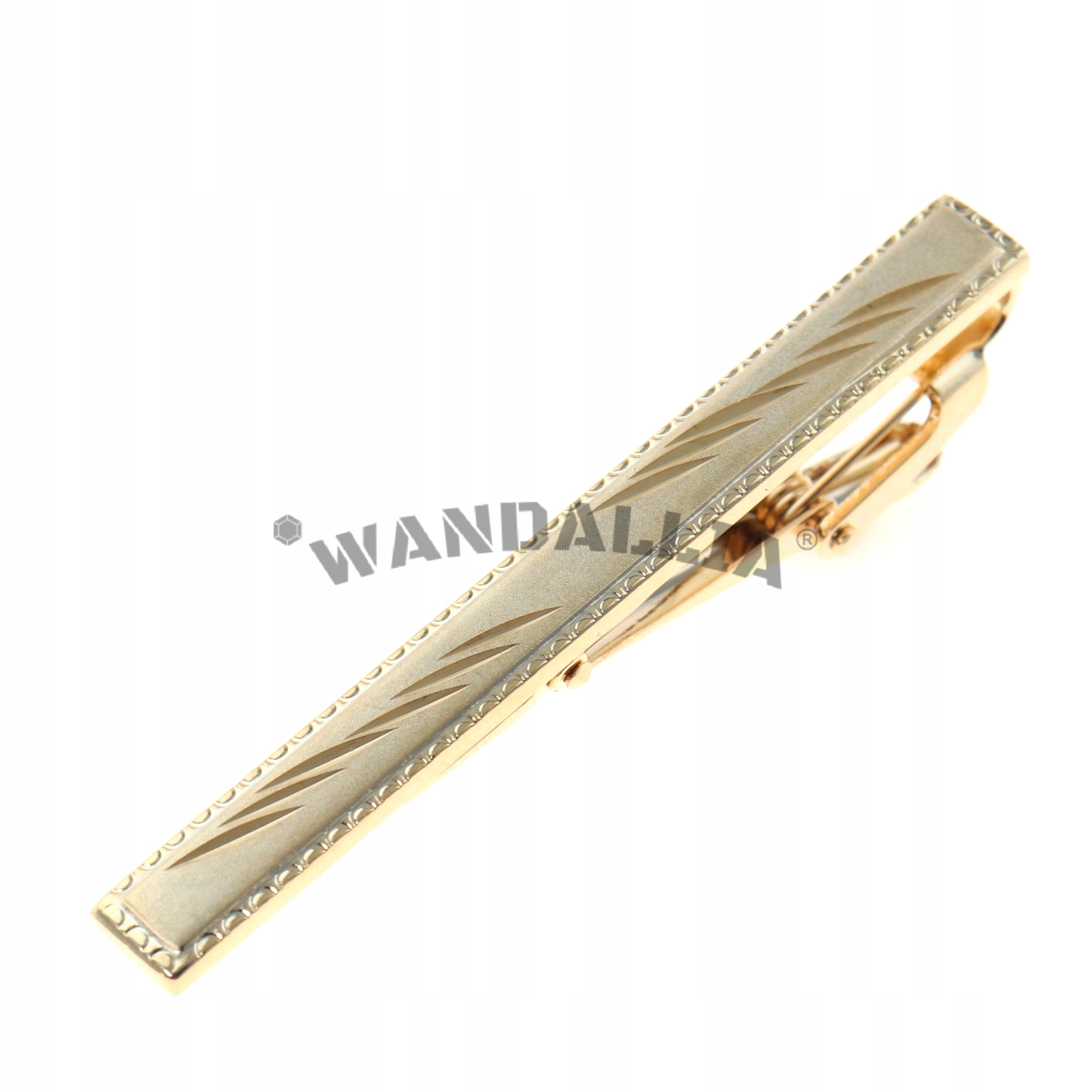 WANDALLIA Spinka do Krawata SP-KR-173 Klasyczna Złota dł.6cm EAN (GTIN) 5906228206567