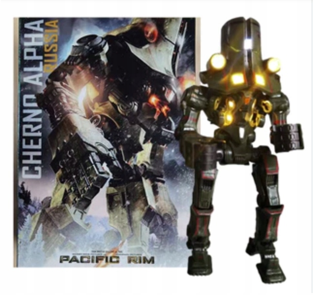 Pacific Rim Jaeger Cherno Alpha Ultimate Led 21 cm pohyblivá figurka