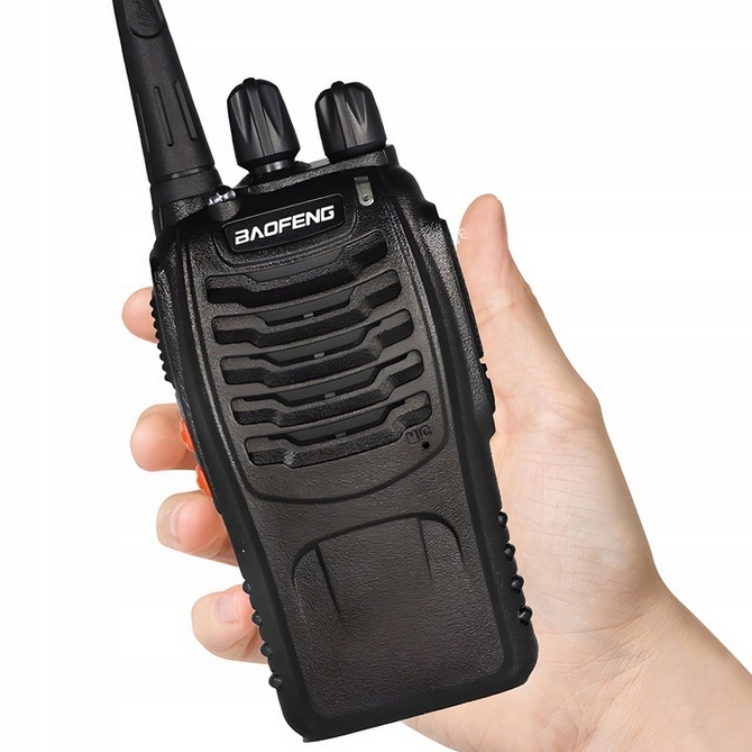 2X WALKIE TALKIE KRÓTKOFALÓWKA RADIOTELEFON BAOFENG DUŻY ZASIĘG + SŁUCHAWKI Wyświetlacz brak
