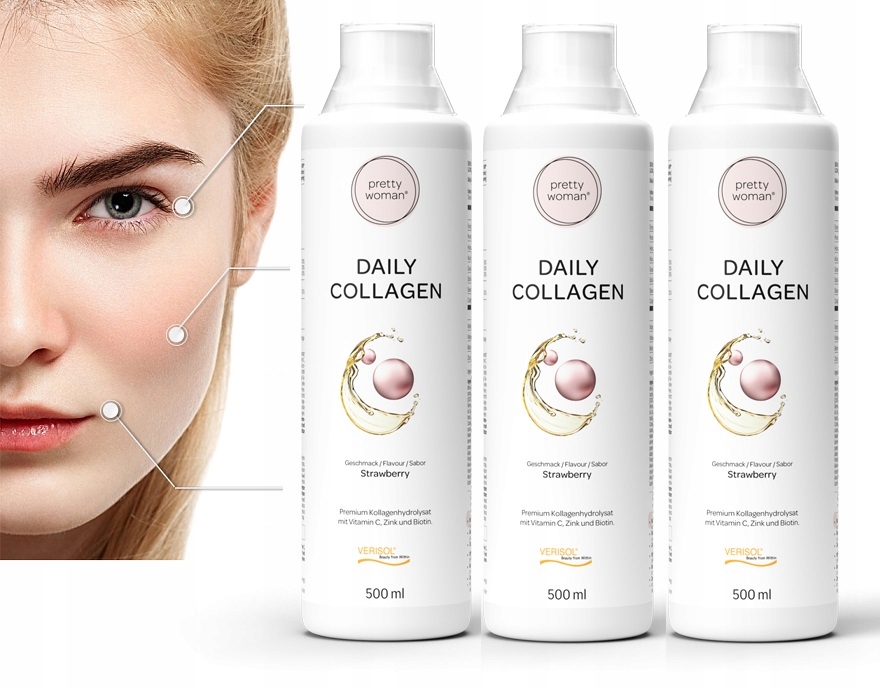 3 x KOLAGEN do picia VERISOL - aż na 2 miesiące !