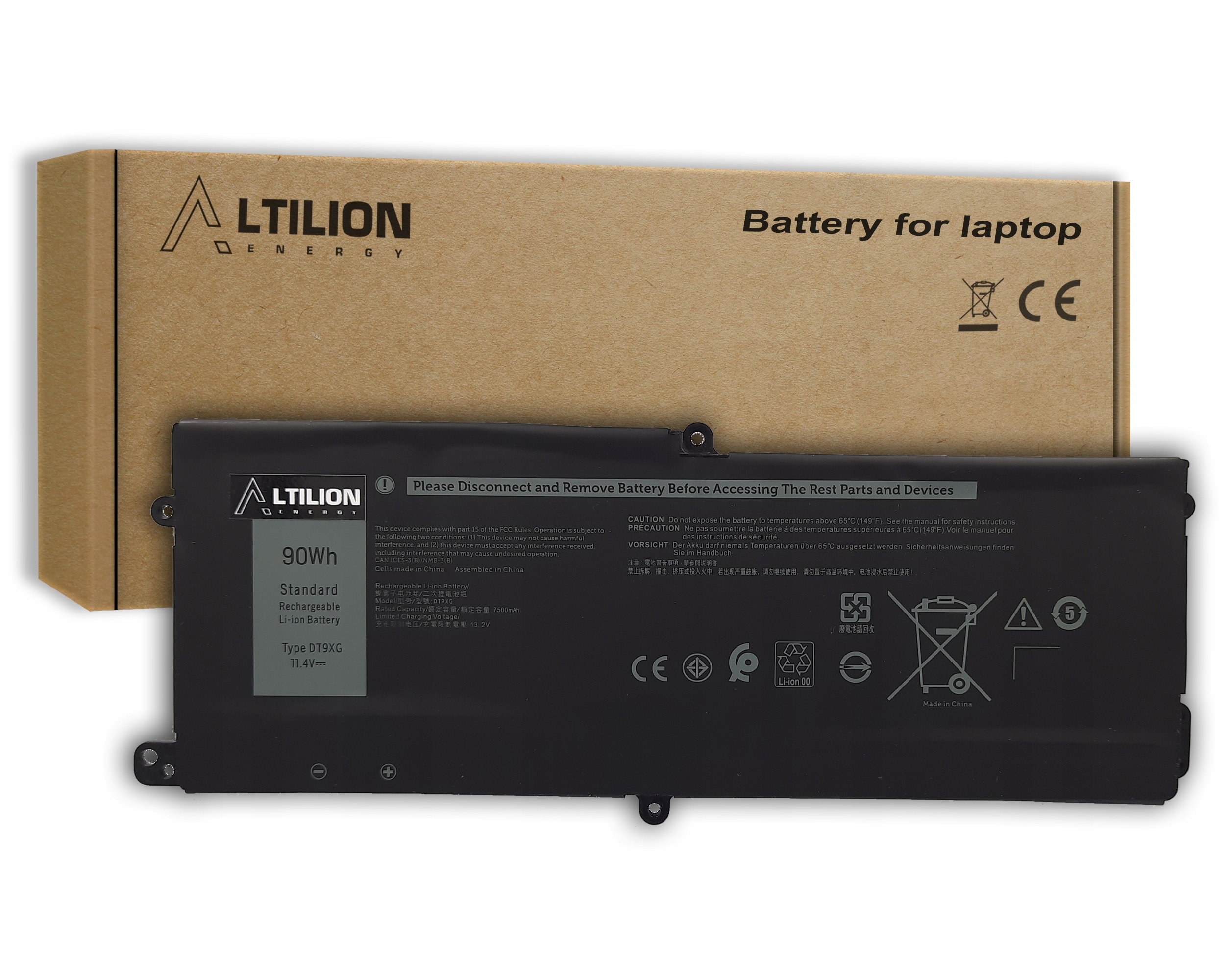 Baterie Altilion Energy DT9XG je kompatibilní s Dellem