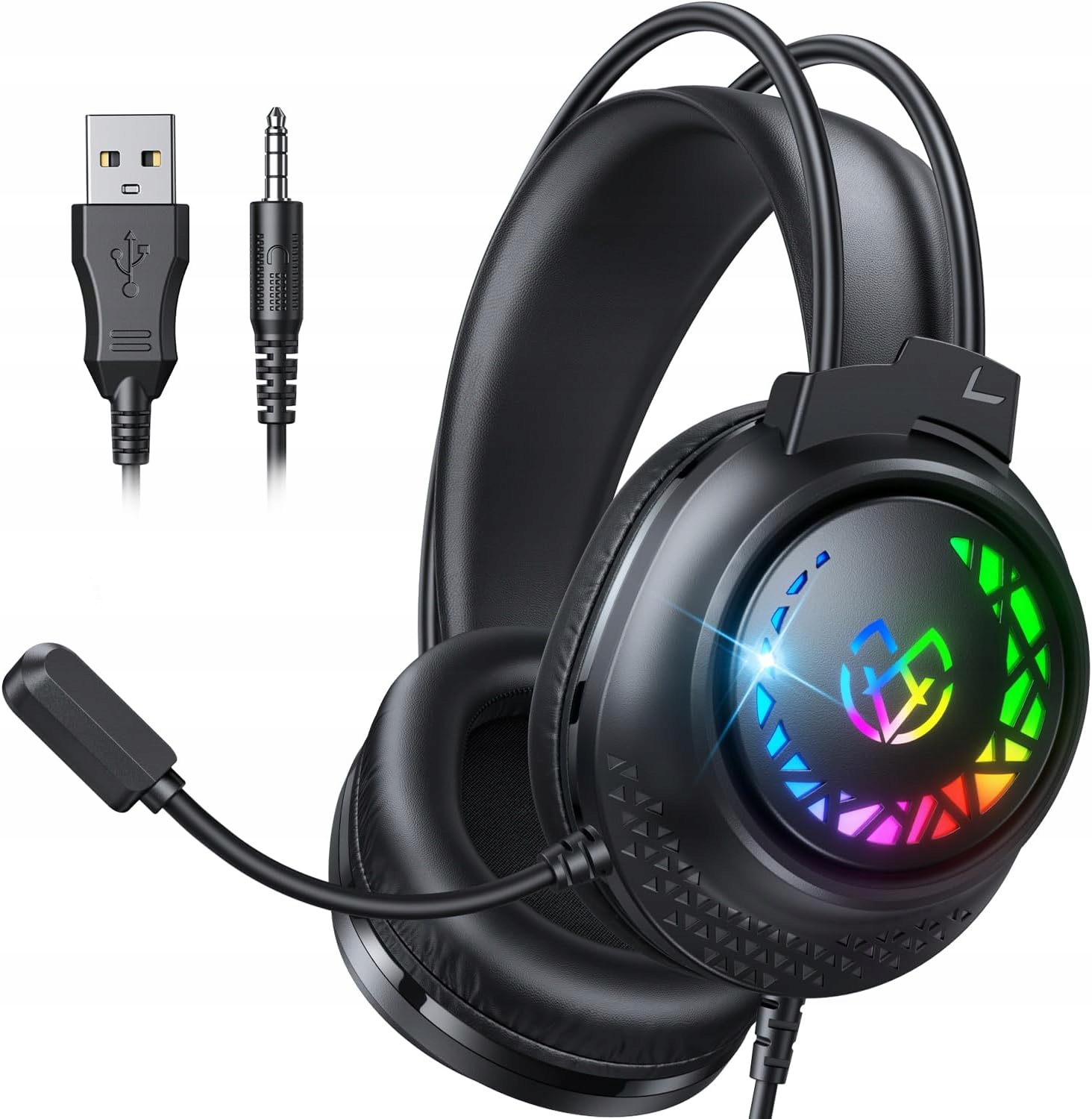 Słuchawki Gamingowe Przewodowe Do Ps5 Ps4 Xbox Pc Tatybo 9059