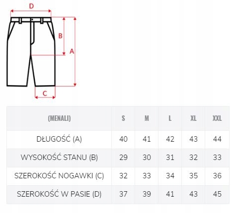 MĘSKIE SZORTY SPODENKI SPORTOWE MENALI MARTES XL Rozmiar XL