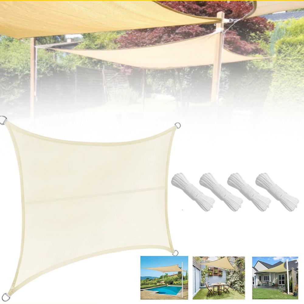 Sluneční Plachta 4x5M Voděodolná Uv Markýza Zahradní Zatemňovač