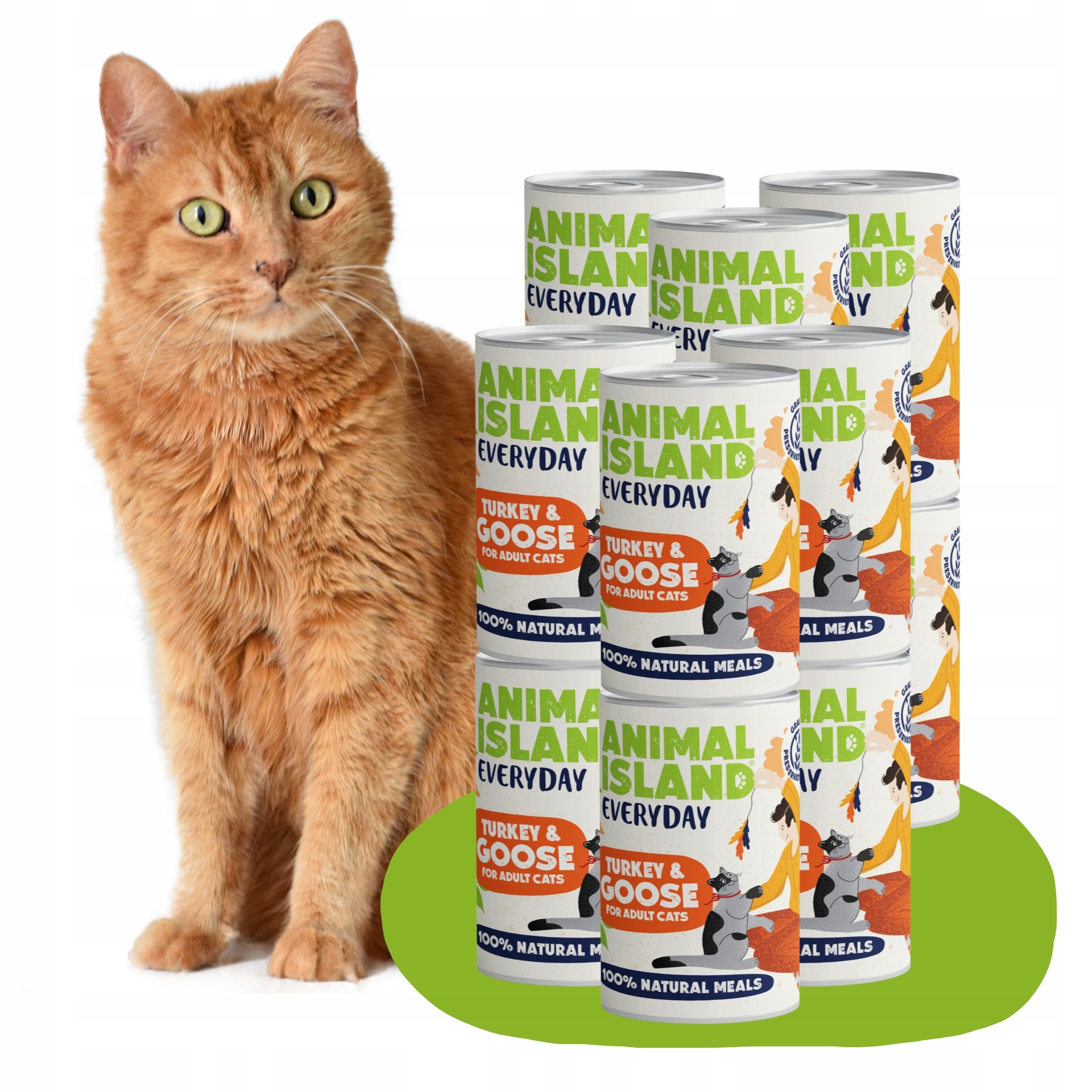 Karma Mokra Dla Kota 12x400g Indyk Gęś Naturalna