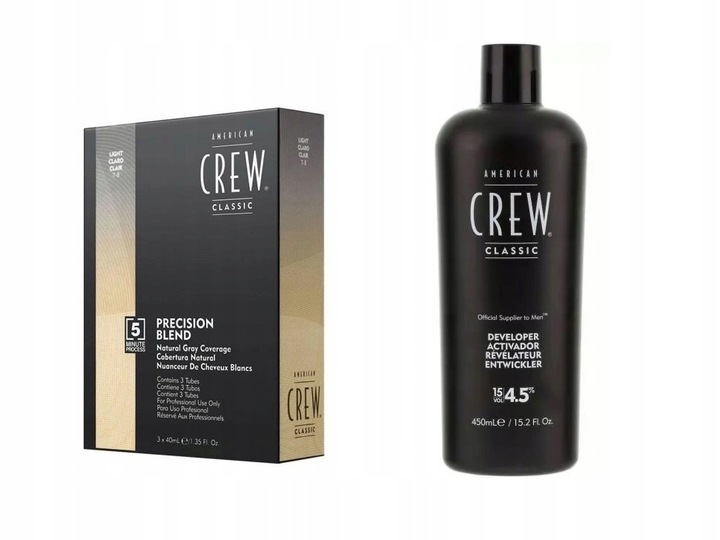 Barvy na vlasy American Crew blond 7-8 blond s oxidantem oxydantem