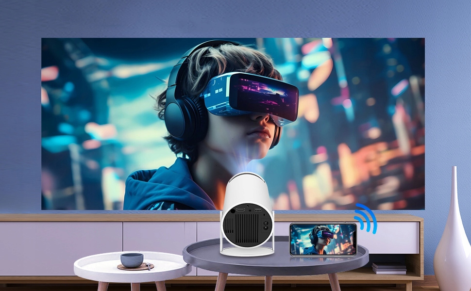 MINI PROJEKTOR HY300 4K ANDROID 11 H713 WIFI6 BT5.0 KINO DOMOWE PROJEKTOR Technologia wyświetlania LED