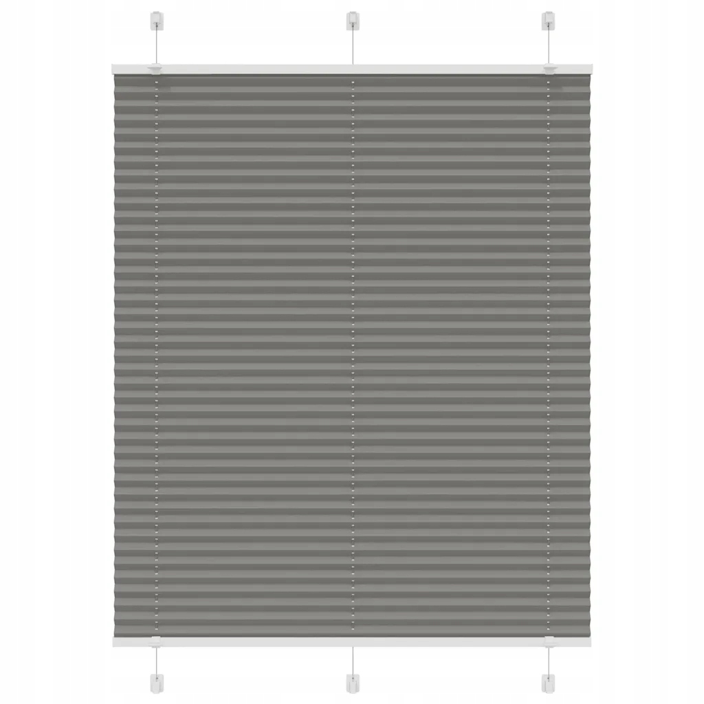 Plisovaná antracitová roleta 150 x 110 cm, 100% polyester