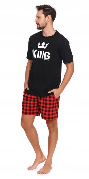 Doctor Nap pánské pyžamo King s krátkým rukávem velikost M
