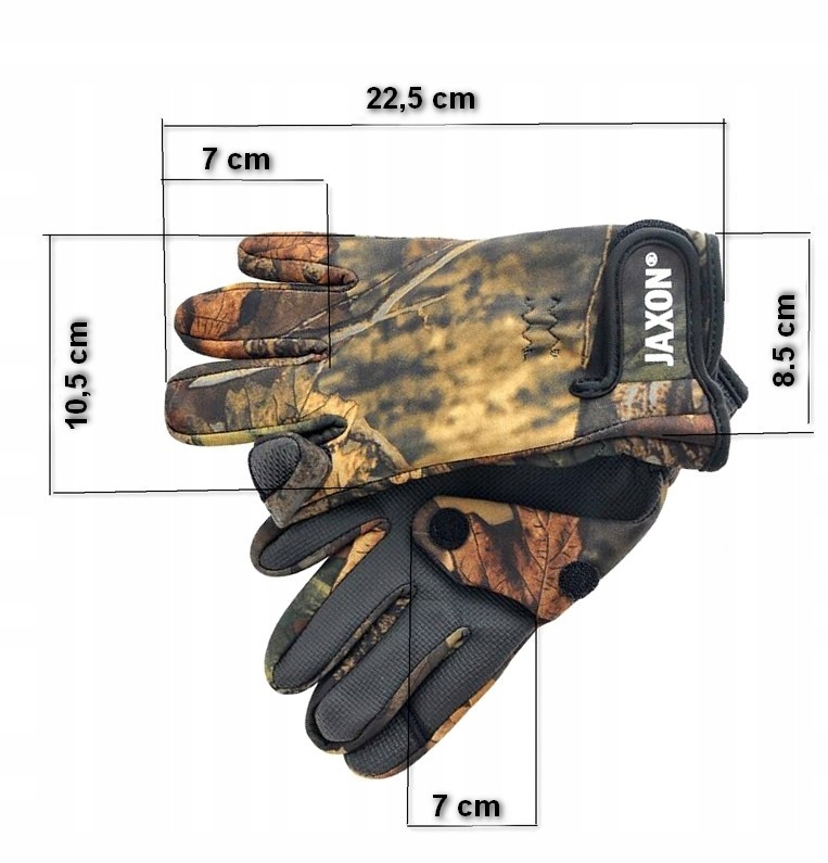 RĘKAWICZKI NEOPRENOWE ROZMIAR L RĘKAWICE zimowe JAXON z odpinanymi palcami Marka Jaxon