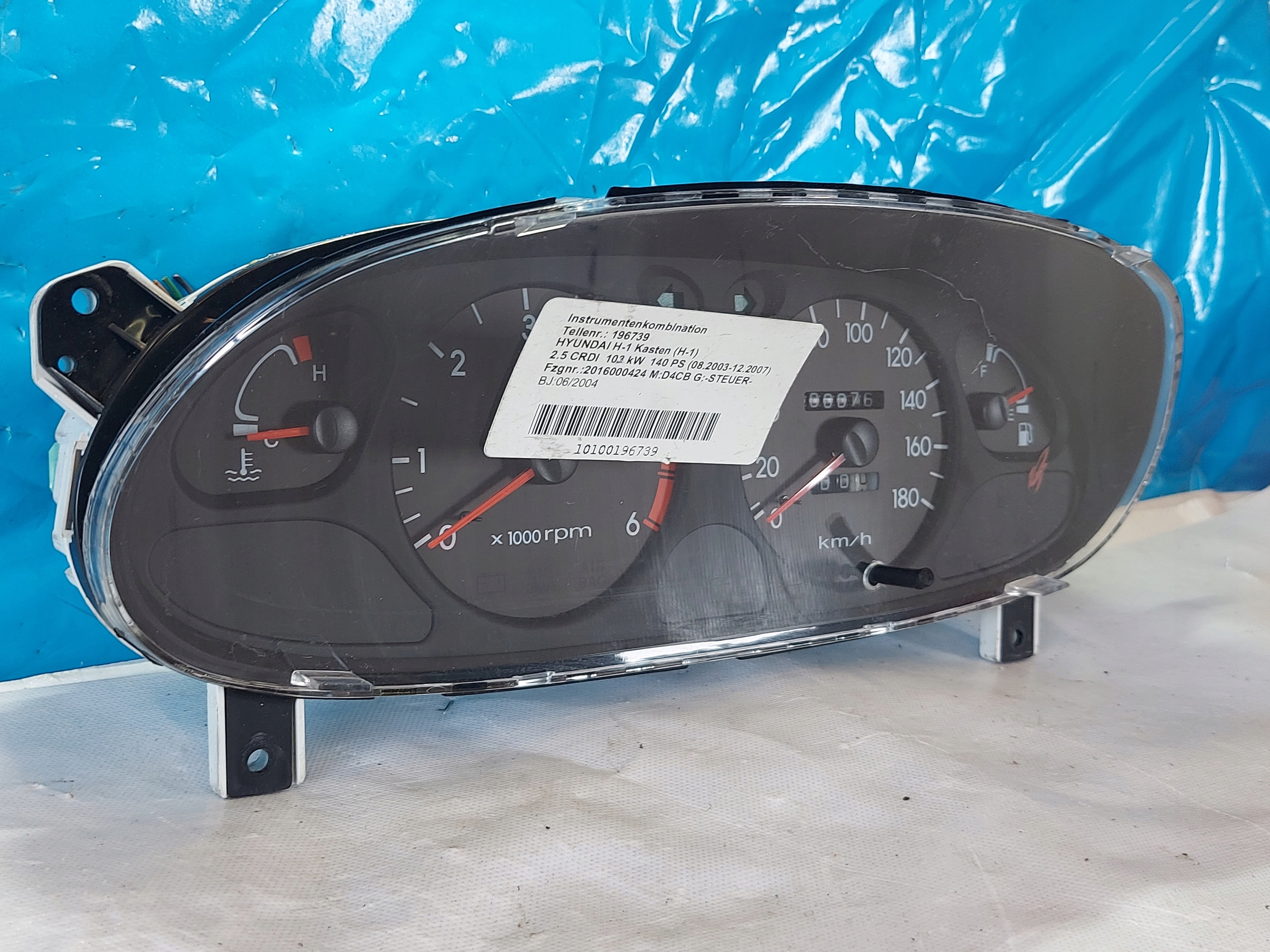 dials clock HYUNDAI H-1 2.5 CRD 940074A611