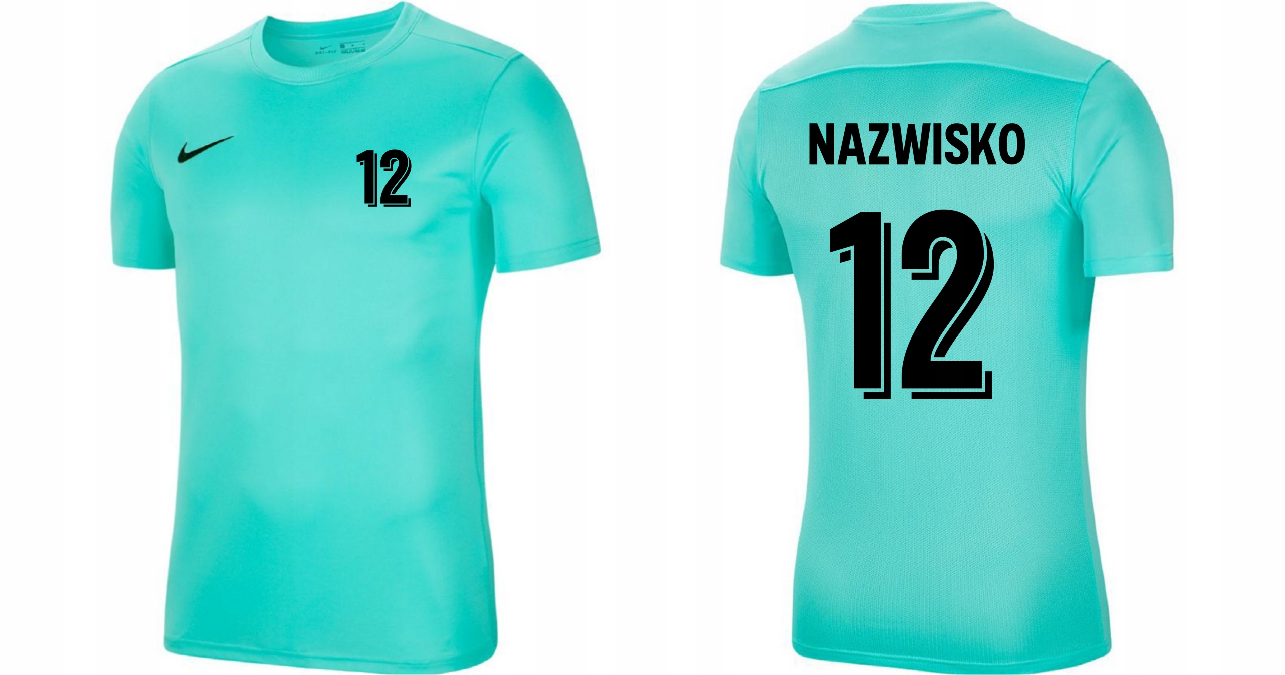 Koszulka Nike Park Z Twoim Nadrukiem Mięta r. L 147-158 cm Dla Dzieci