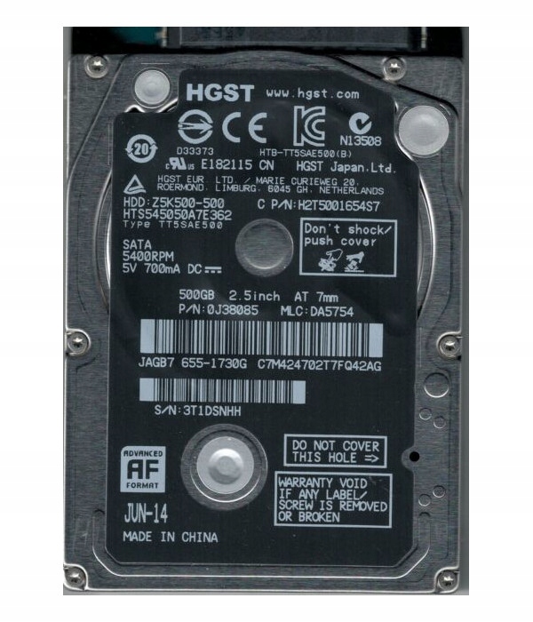 

Dysk Twardy Hdd 500GB 2,5 Z5K500