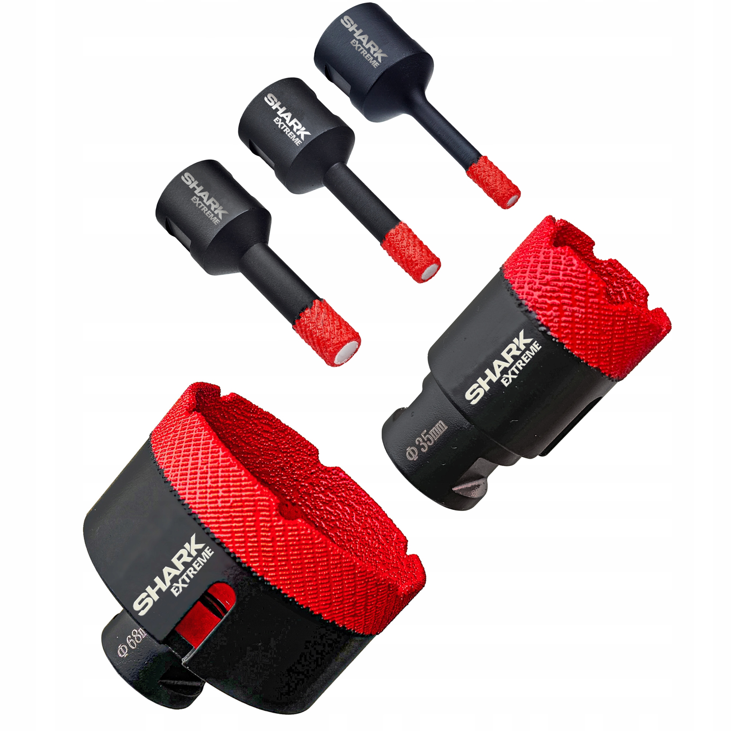 Zestaw Koronka diamentowa M14 do gresu Shark Extreme Ø 6 8 10 35 68mm