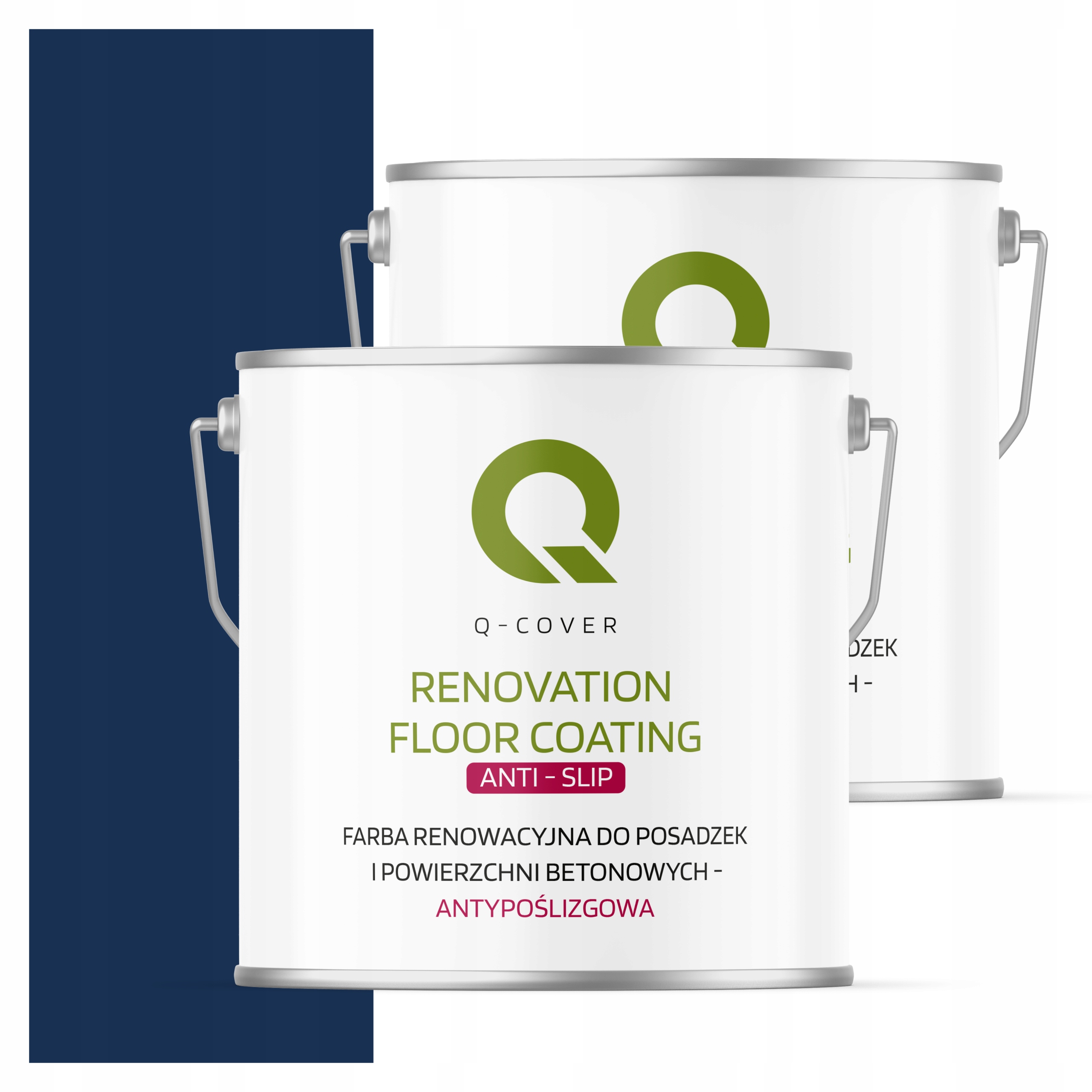 Protišmyková renovačná farba na betón 5L Modrý Kobalt Ral 5013 Mat