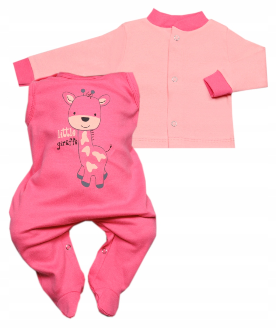 

Komplet niemowlęcy Kaftan Śpioszki r.56 Żyrafa