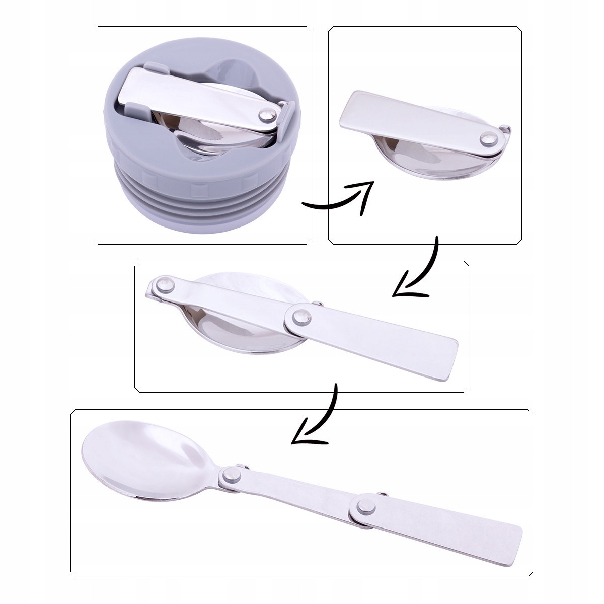 TERMOS OBIADOWY 530 ml LUNCH BOX NA ŻYWNOŚĆ ZUPĘ stalowy menażka 0,5L Rodzaj termos obiadowy