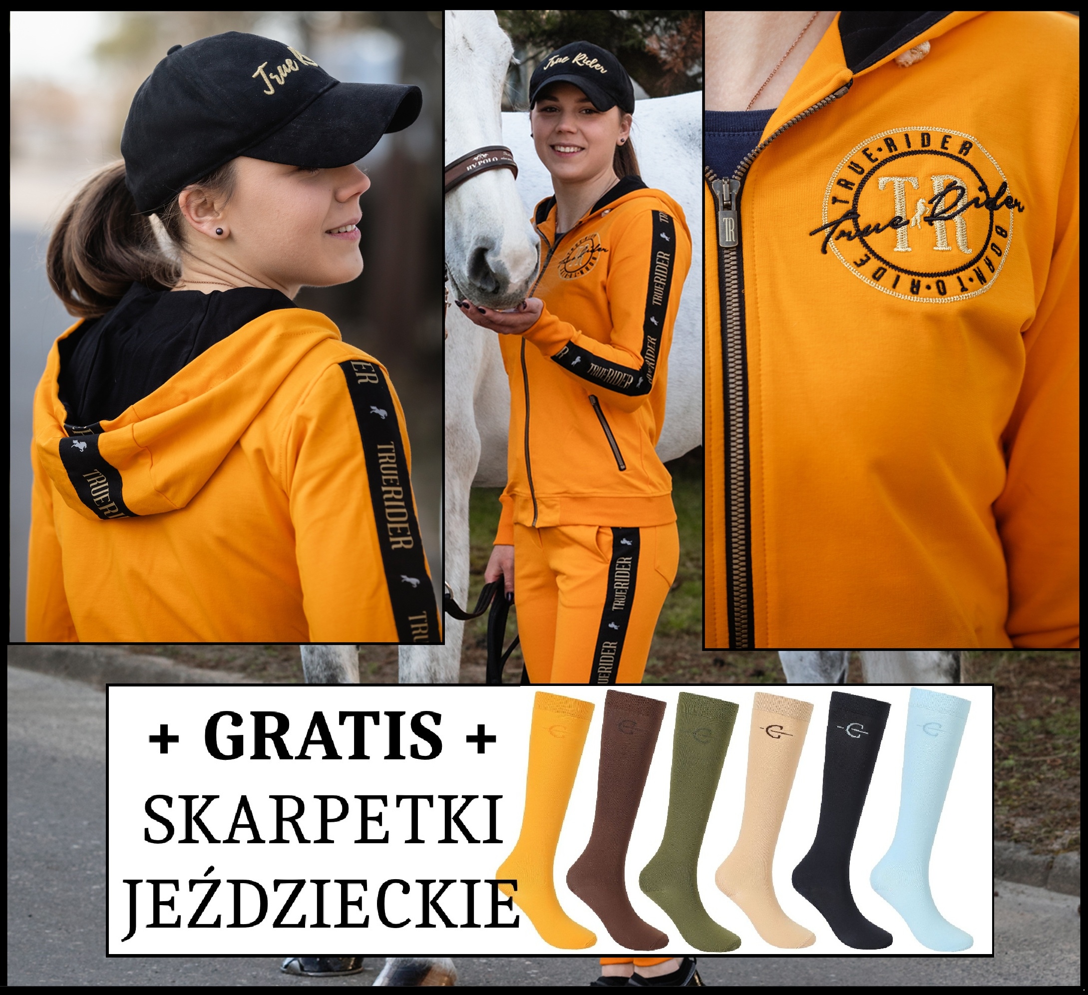 Bluza lekka bawełniana Born To Ride jeździec True Rider sport elegancja S