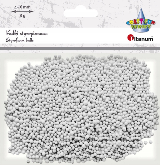 Kulki styropianowe białe Titanum Craft-Fun