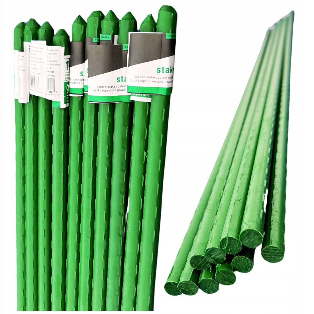 10X TYCZKA PALIK PODPORA NA POMIDORY OGÓRKI STATYW TYCZKI DO ROŚLIN 180 CM