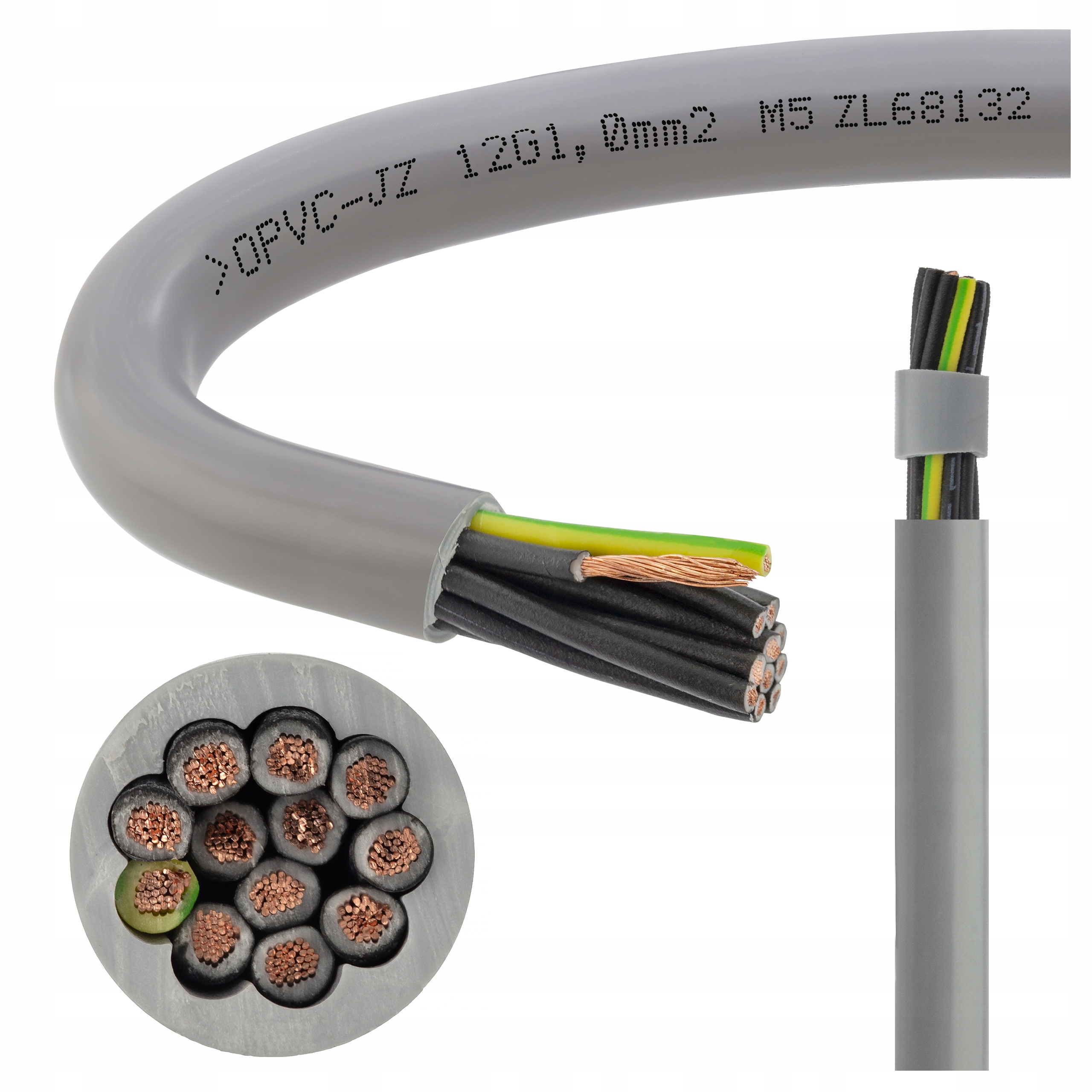 

Kabel sterowniczy olejoodporny 500V JZ-500 12x1