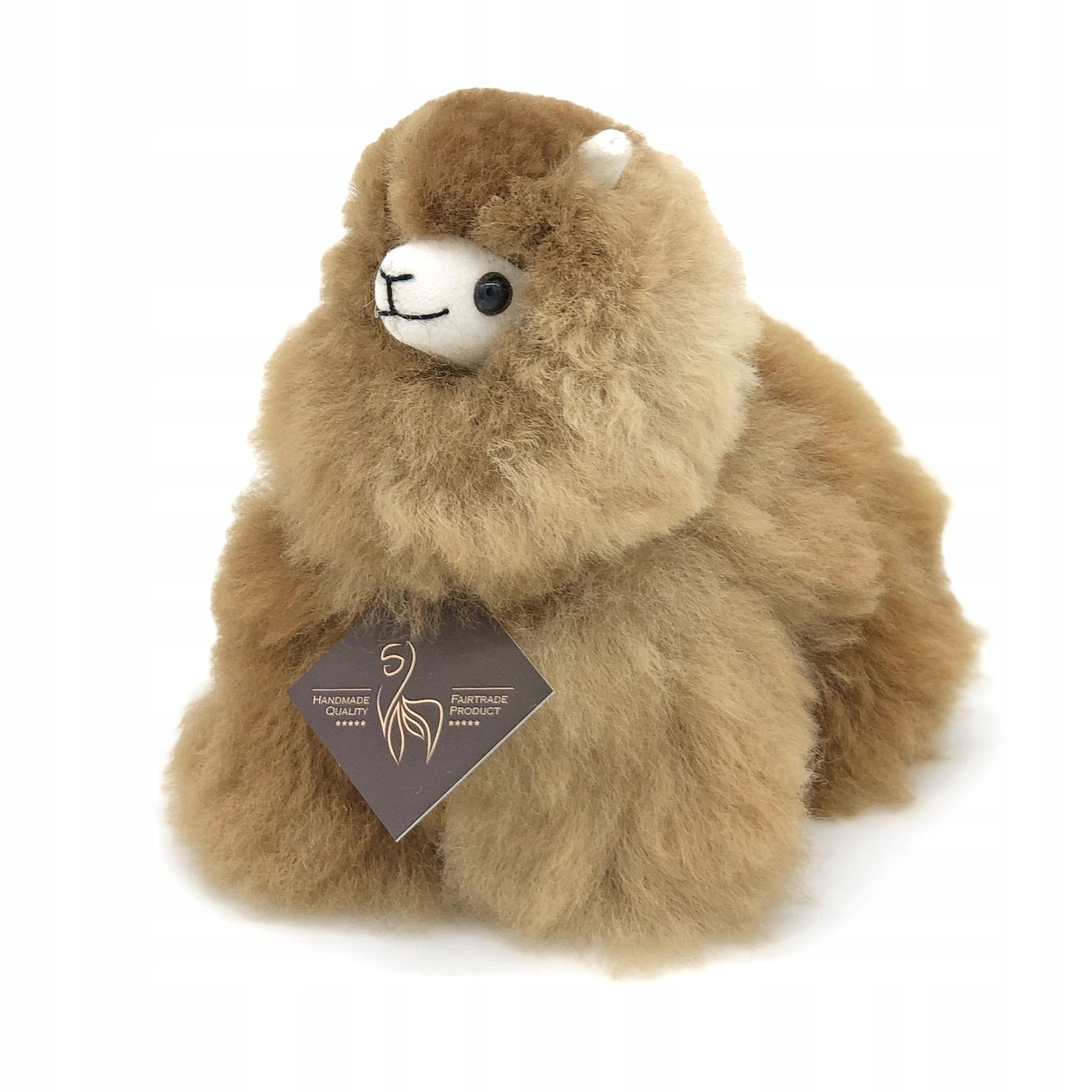 Inkari Alpaka mini mini Hazelnut maskotka z wełny ręcznie robiona