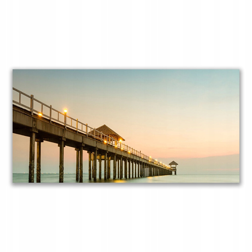 

Obraz akryl wiszący 120x60 Most Morze Architektura