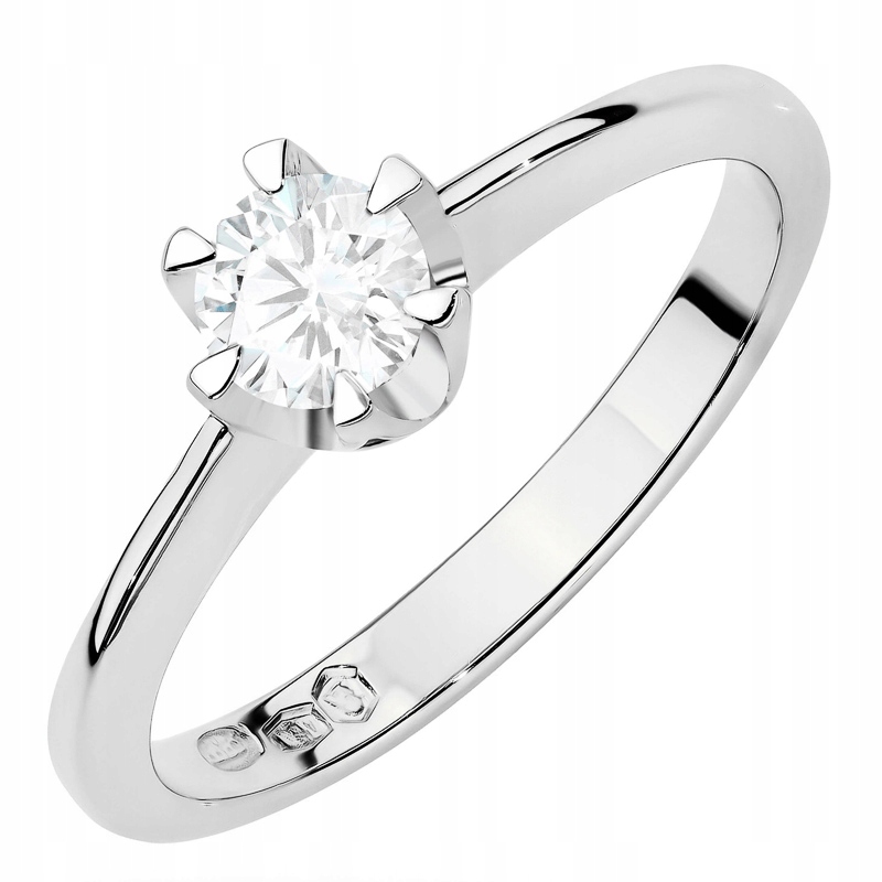 Zlatý Prstýnek pr. 585 14k Laboratorní diamant 0,50ct