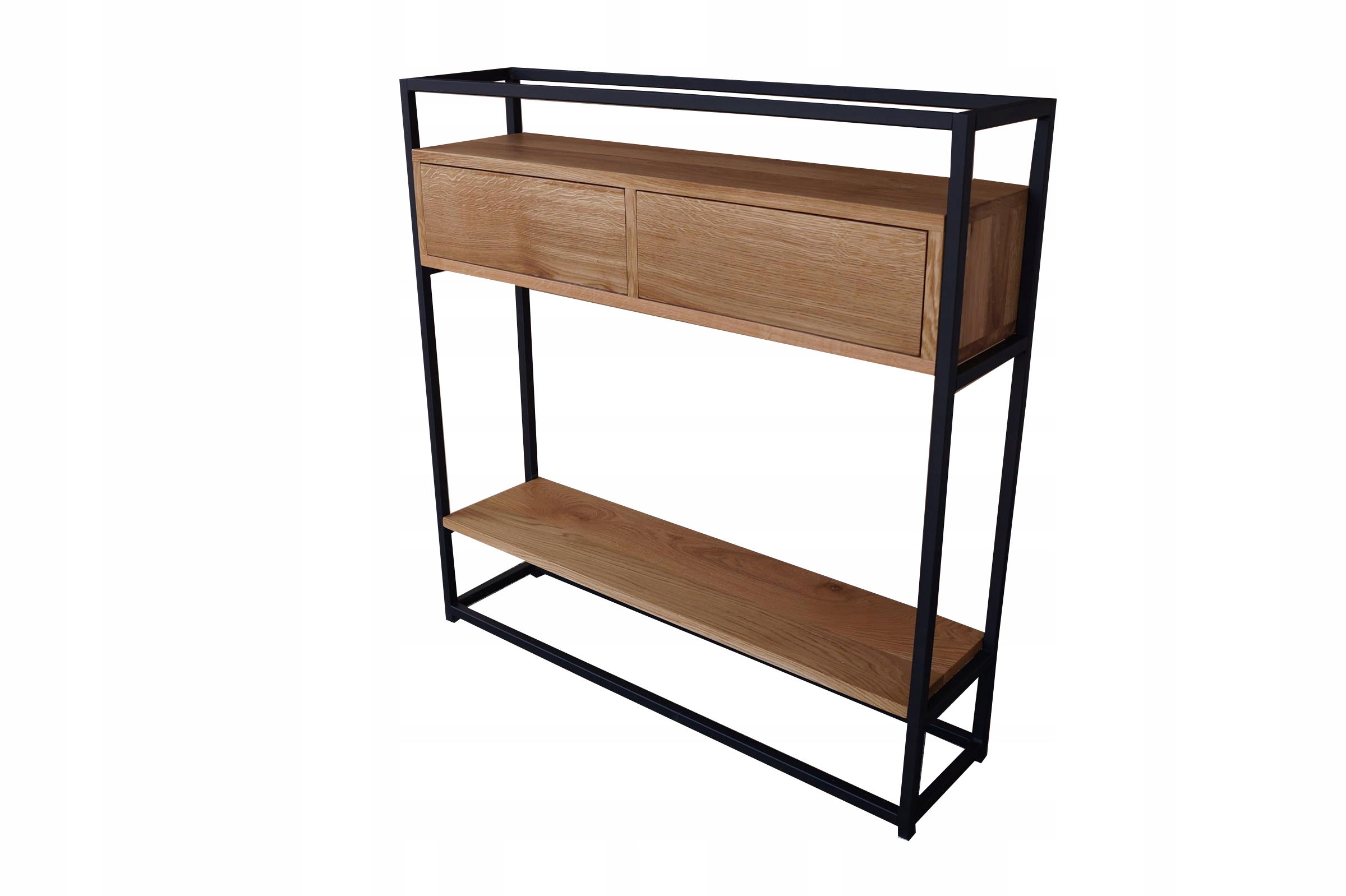 KONSOLA LOFT 100 CM LITY DĄB Z PÓŁKĄ SZUFLADY Marka inna