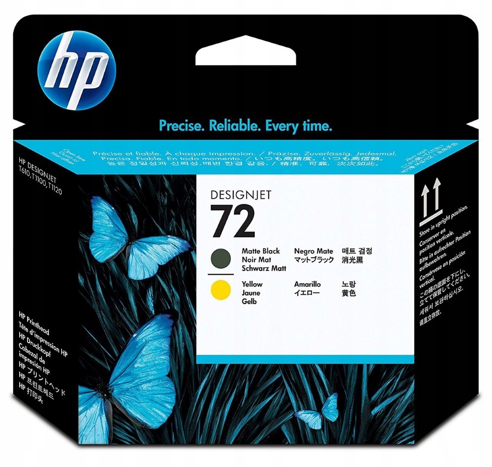 Hp (72) C9384A tisková hlava matná černá a žlutá originál