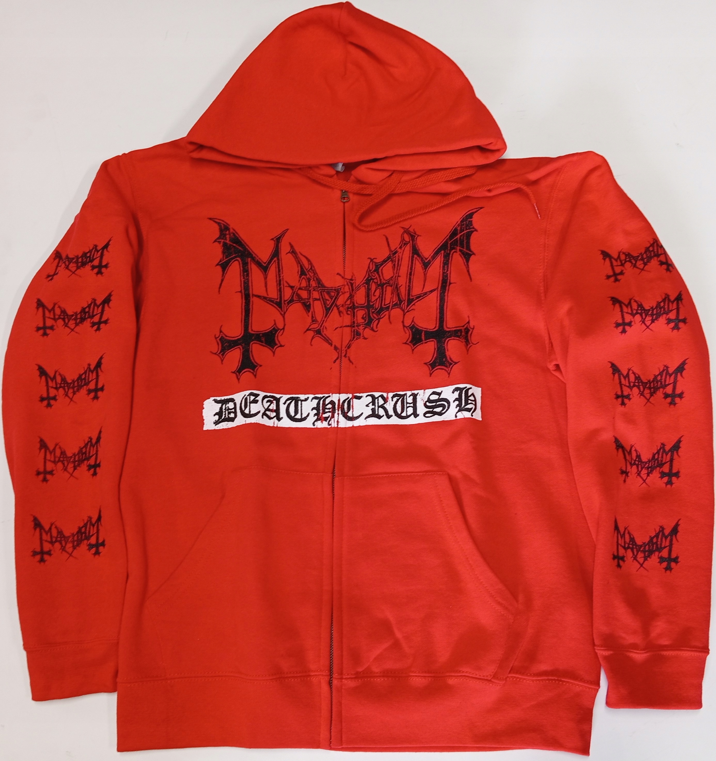 Mayhem Deathcrush black metal Mikina zip L