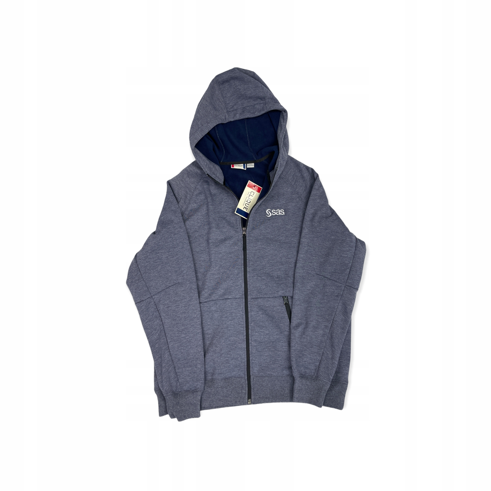 Rozepínací mikina pánská kapuce Clique L