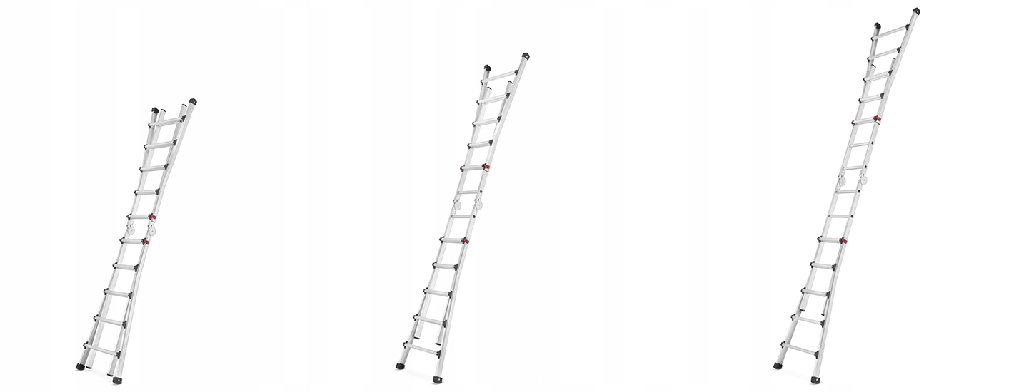 Drabina przegubowa teleskopowa HIGHER Combo 4x5 6,50m — 25