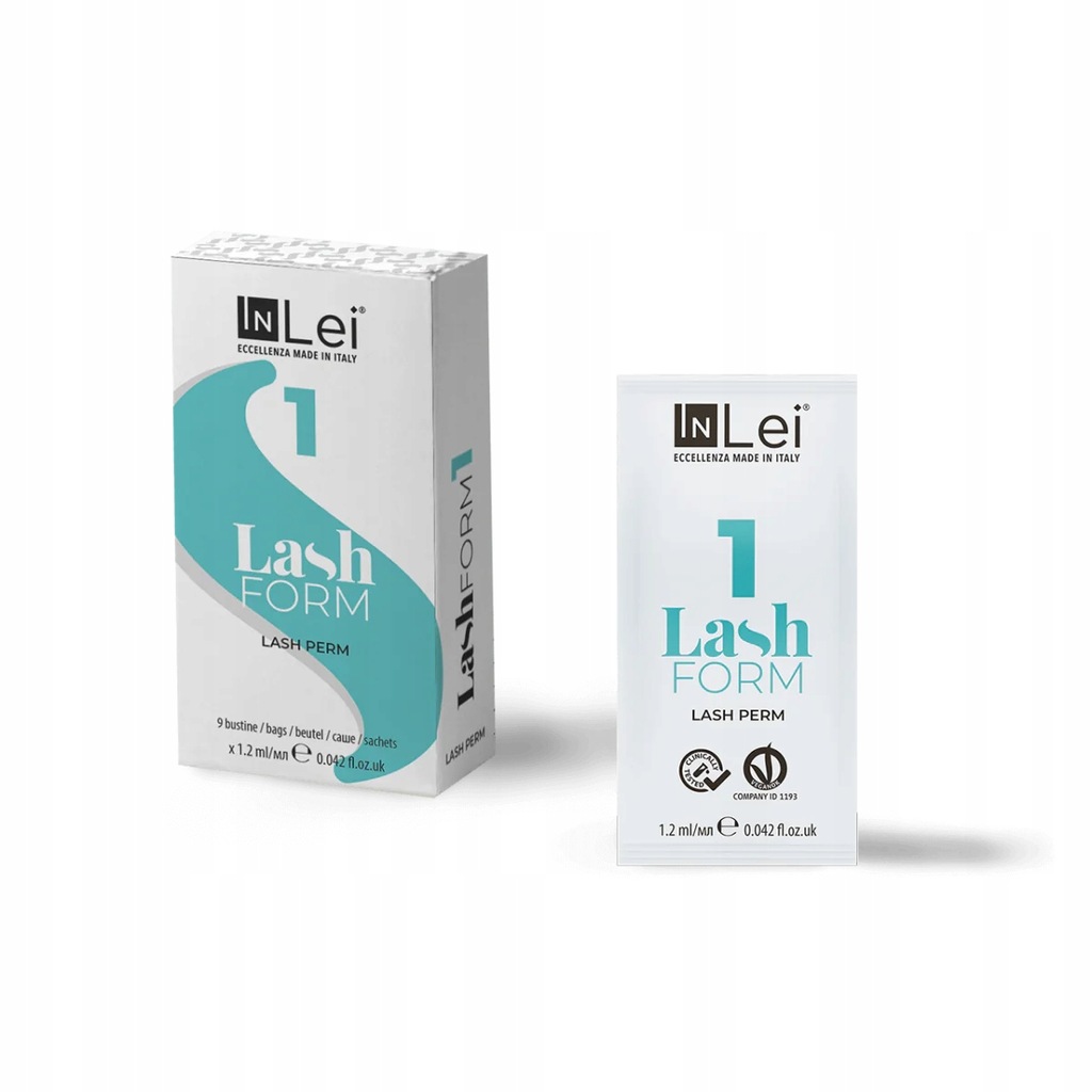 Preparat do laminacji rzęs w saszetkach Inlei 1 Lash Form Lash Perm