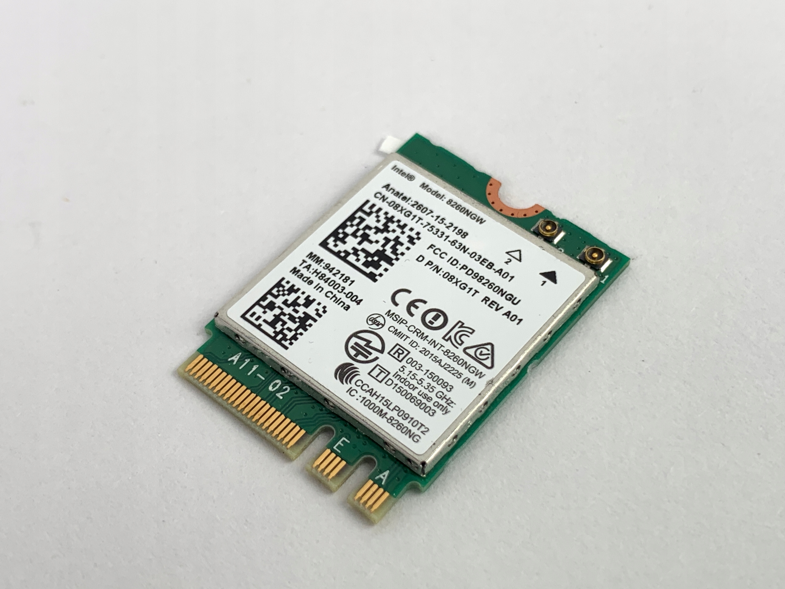 Karta WIFI Intel Dual Band 8260NGW 08XG1T A