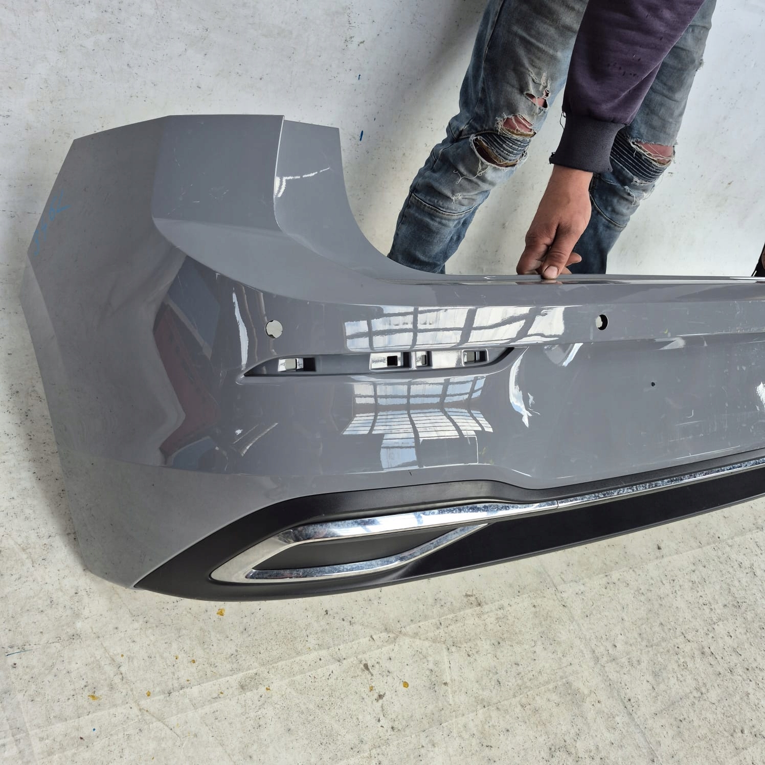 VW GOLF VIII 8 HB 19- bumper rear part rear PDC
