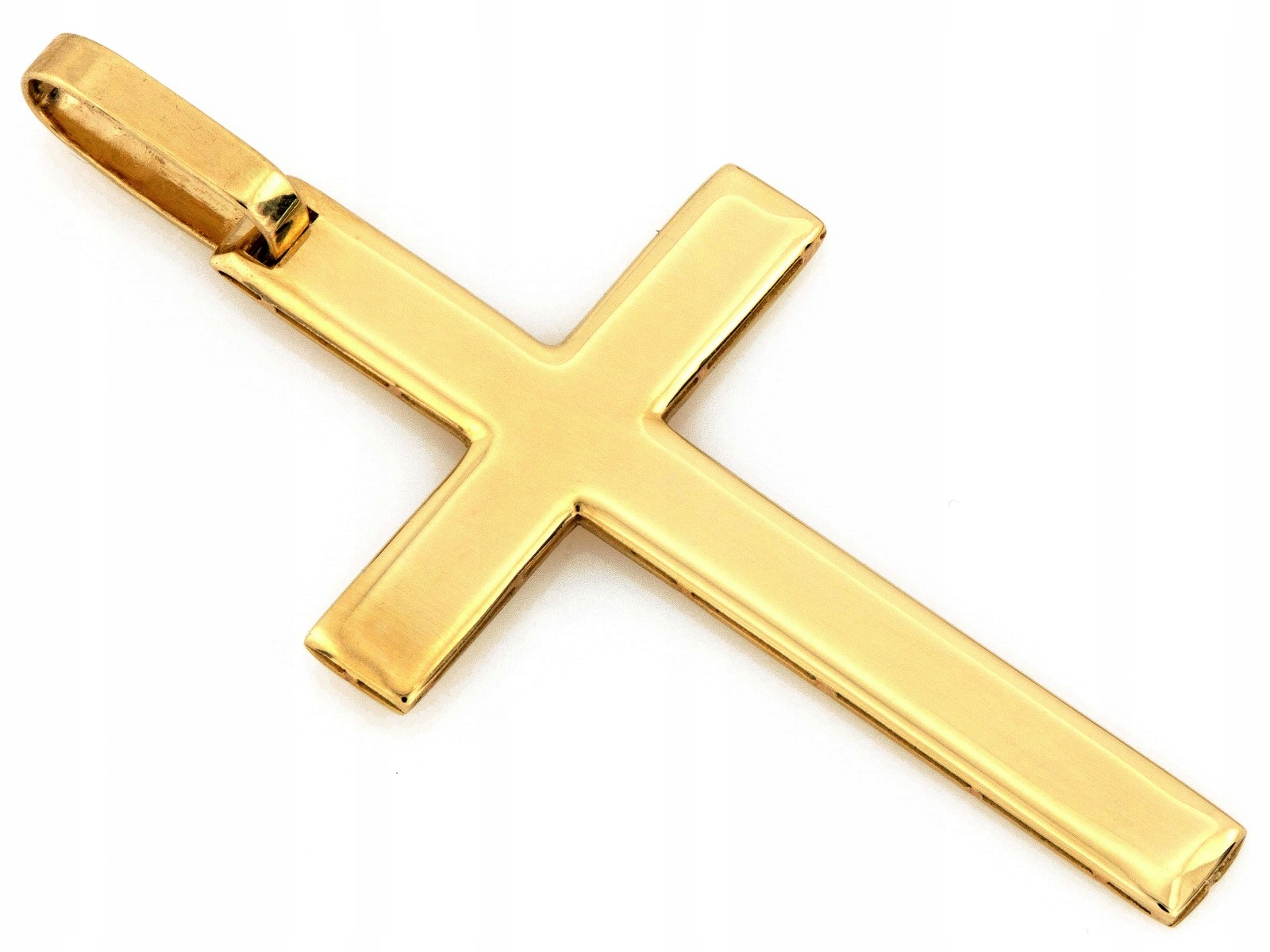 Zlatý křížek 585 14k, přívěsek přívěsek 1.75g hladký, bez vzhledu, módní