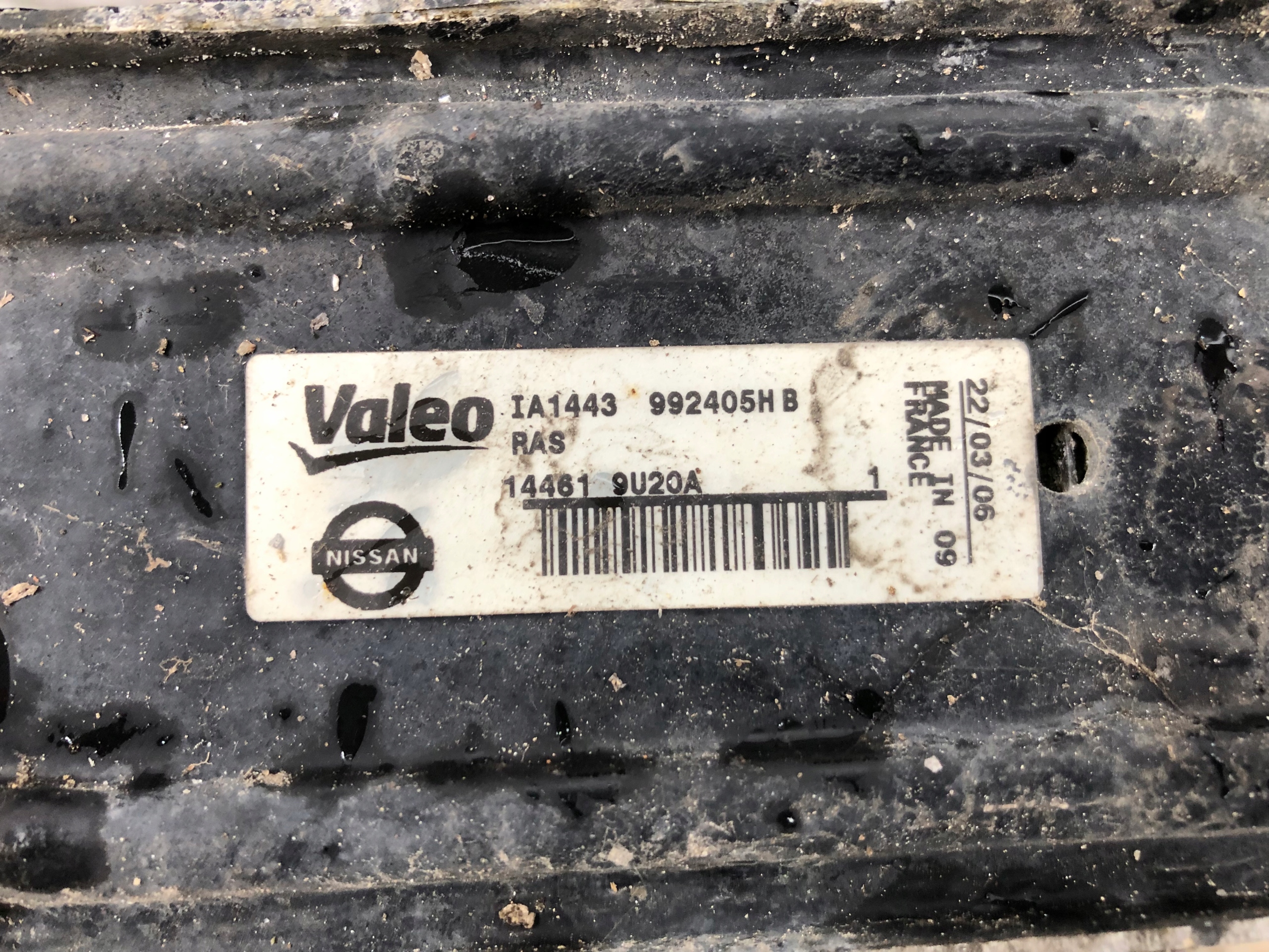 radiator intercooler NISSAN NOTE E11 144619U20A