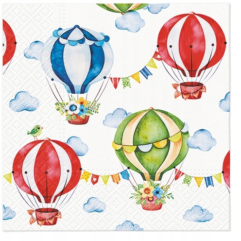 

Serwetki papierowe Kolorowe Balony 20 Szt.