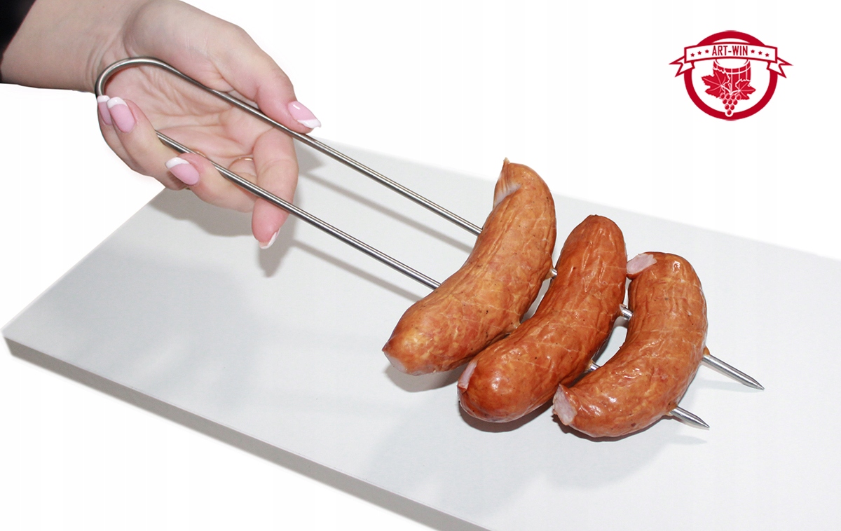 Szpilka kiełbaski igły ze stali nierdzewnej 3szt Długość 30 cm
