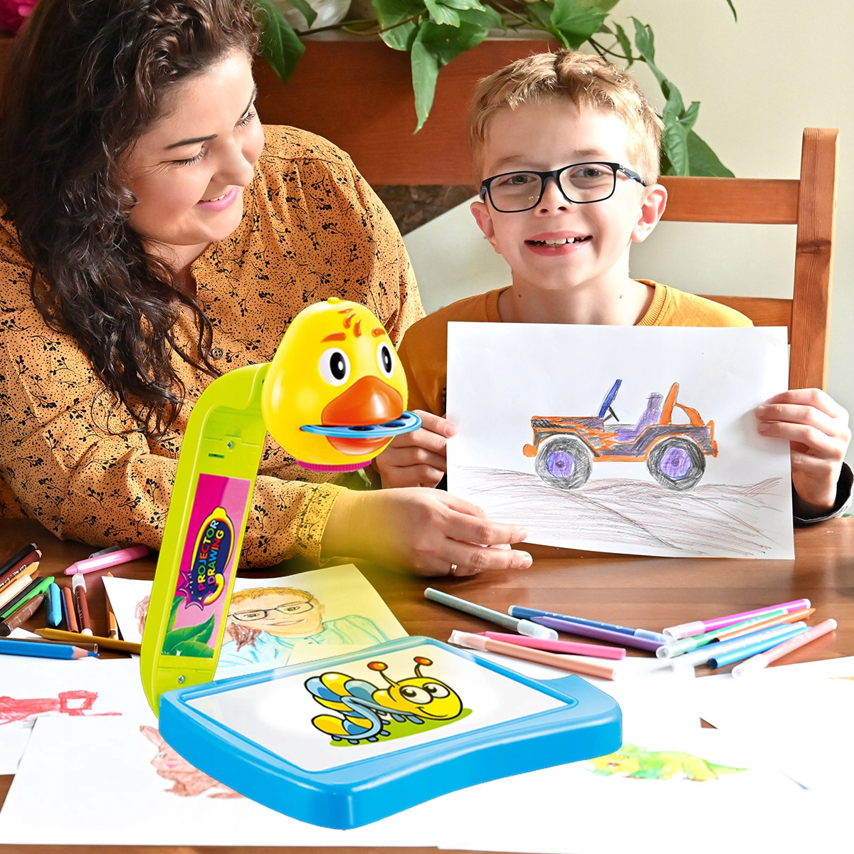 Projektor RZUTNIK + TABLICA do malowania ŚWIATŁEM EAN (GTIN) 5905108454661