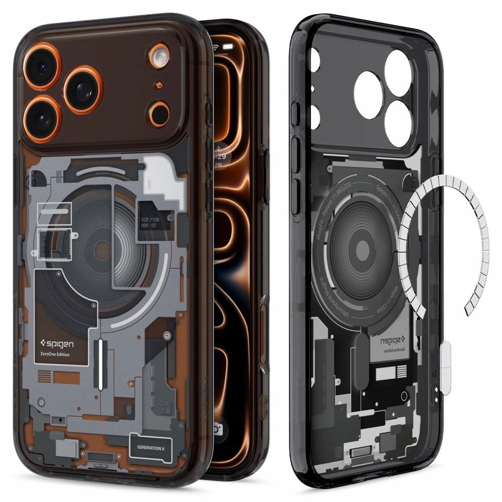 Pouzdro Spigen Ultra Hybrid MagSafe pro iPhone 17 Pro Zero One černé