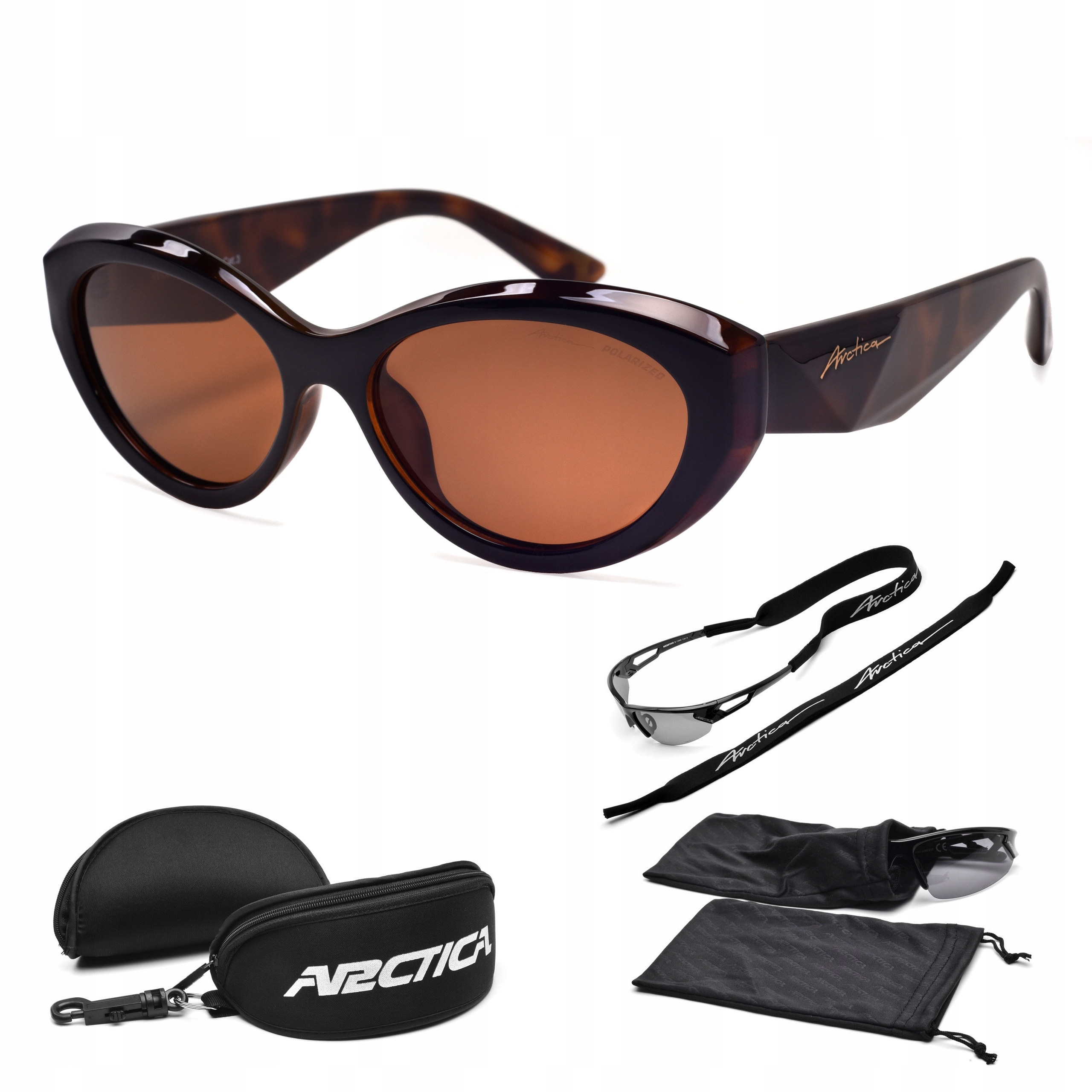Arctica S-368A Dámské Polarizační Brýle Hnědé UV400 Elegantní, Módní