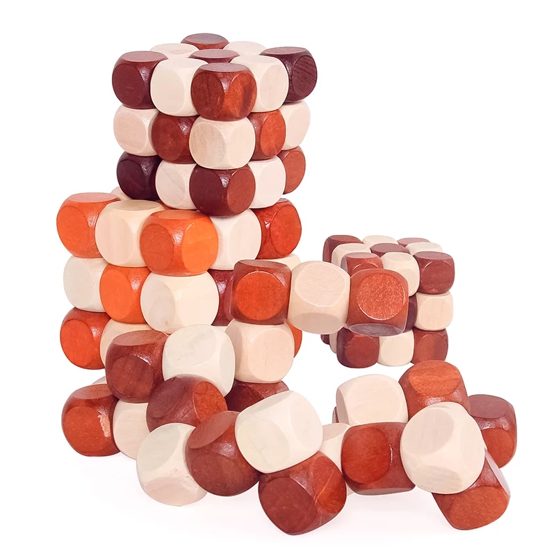 

Logiczna kostka drewniana One Way