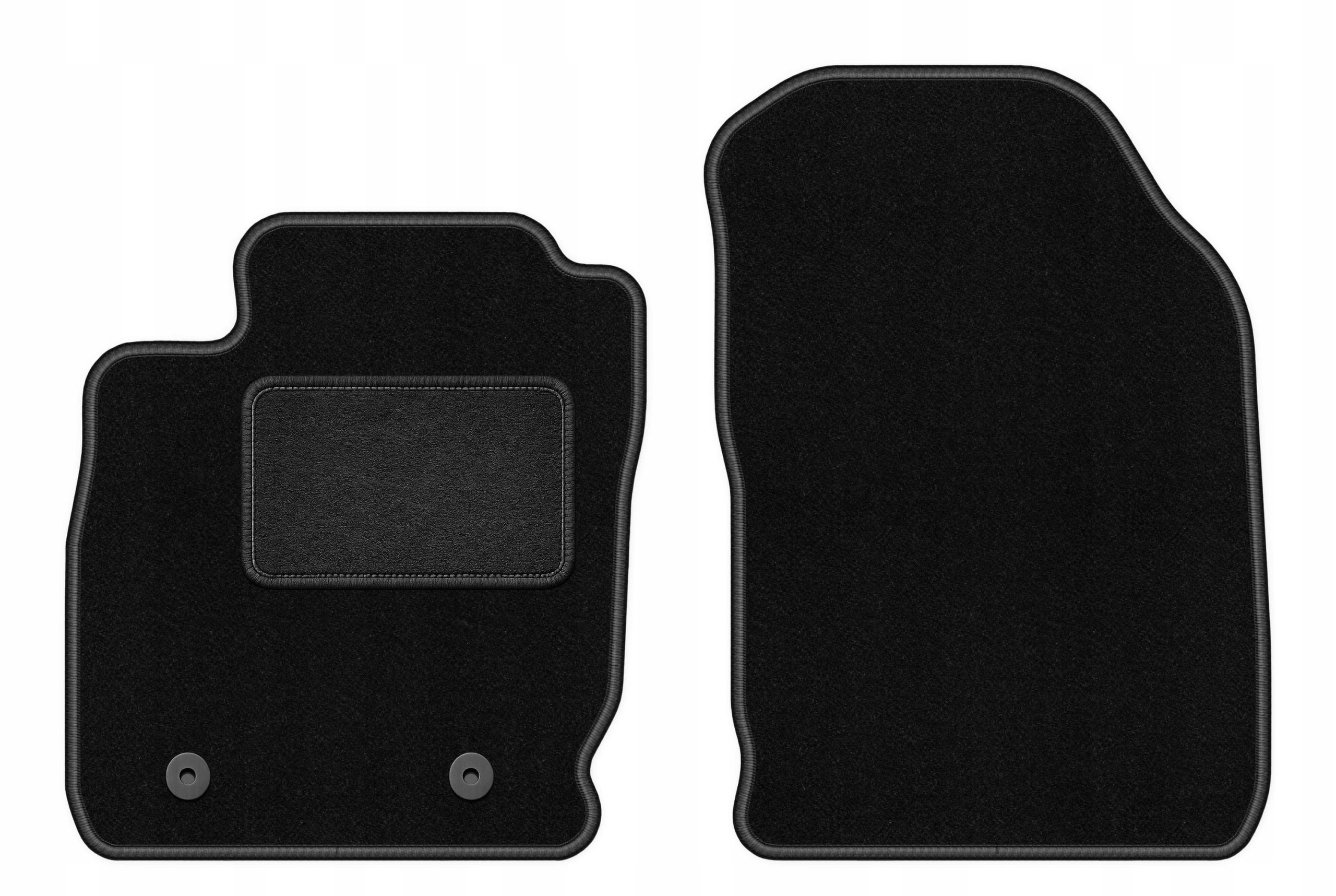 Dywaniki welurowe do Ford EcoSport MK2 2012-2017 przód Lux czarne 2 szt.
