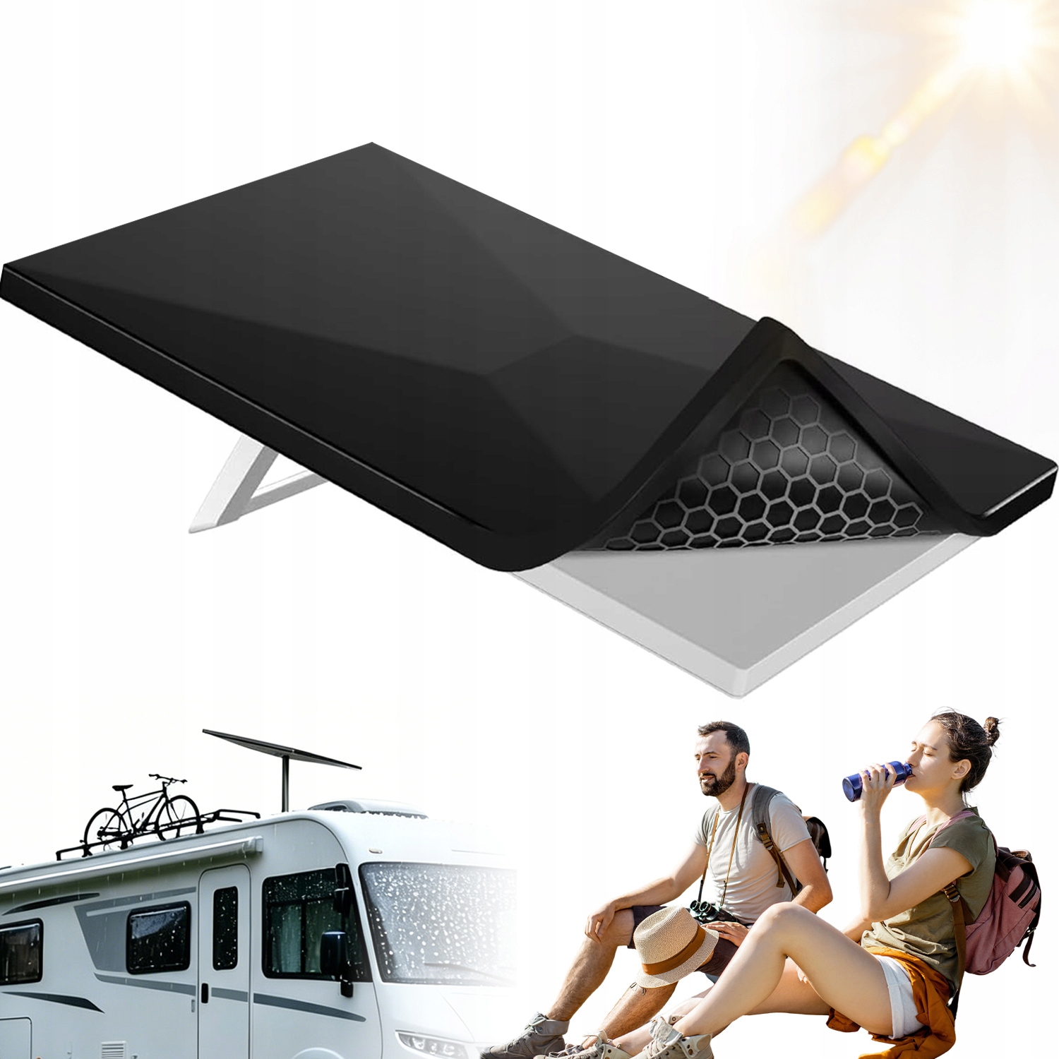 Kryt Pro Starlink Standard Gen 3, Silikon, Černá Střecha